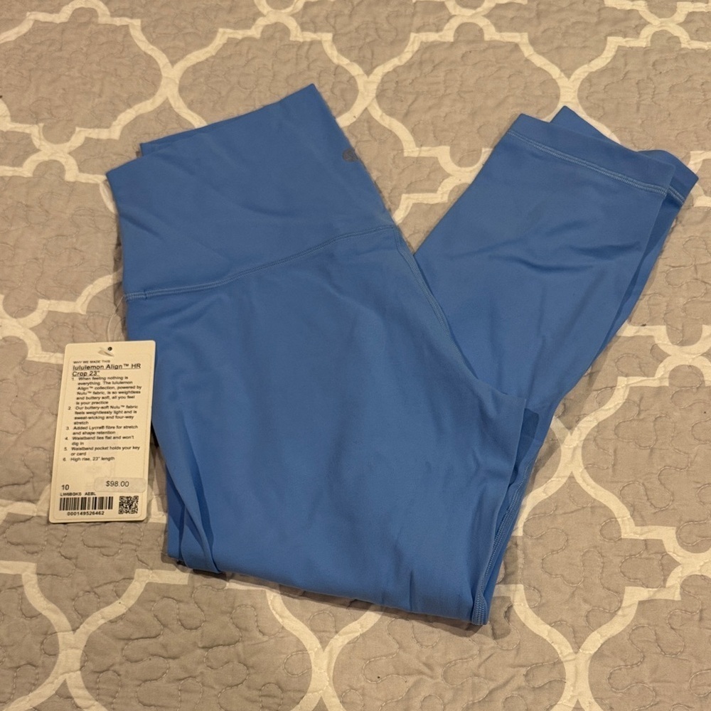 lululemon athletica Align HR Crop Blue Leggings